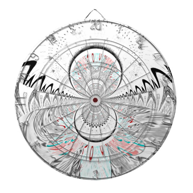 Grayscale Kaleidoscope Art-utskrift Piltavla (Framsidan)