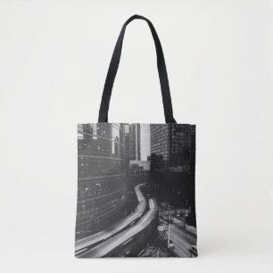 GRAYSCALE PHOTO OF CITY TYGKASSE