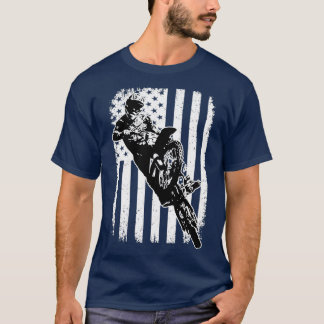 Grayschale american motocross rider t shirt