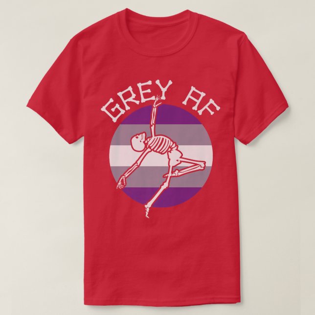 Grayseual Gay Skeleton Nonbinary Kärlek  T Shirt (Design framsida)