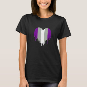 Graysexual Heart Graysexual Pride T Shirt