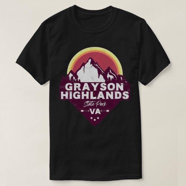 Grayson Highlands State Park Virginia VA Forest Ou T Shirt (Design framsida)