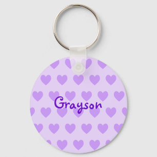 Grayson i Lila Nyckelring