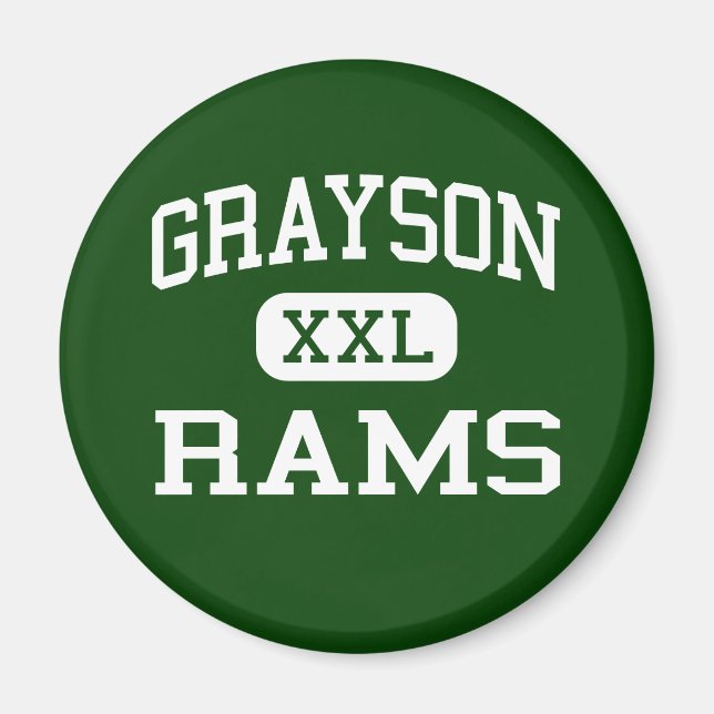 Grayson - Rams - High School - Loganville Georgia Magnet (Framsidan)