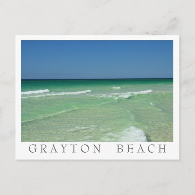 Grayton Beach - 30A Florida - White gräns Vykort (Framsida)