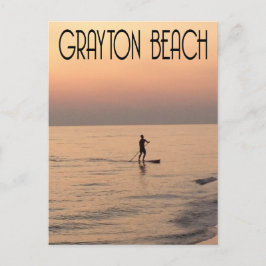 Grayton Beach paddleboarding Vykort