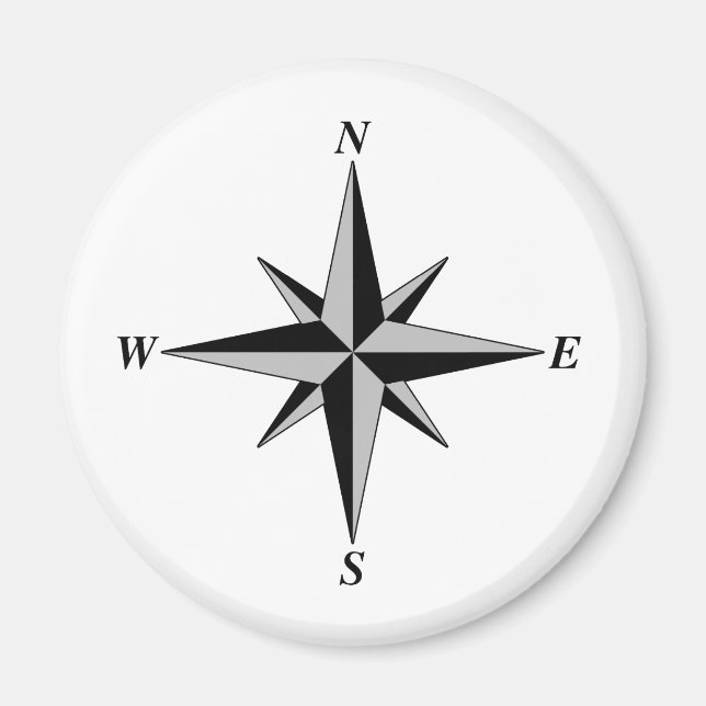 Graytone North Arrow Magnet (Framsidan)