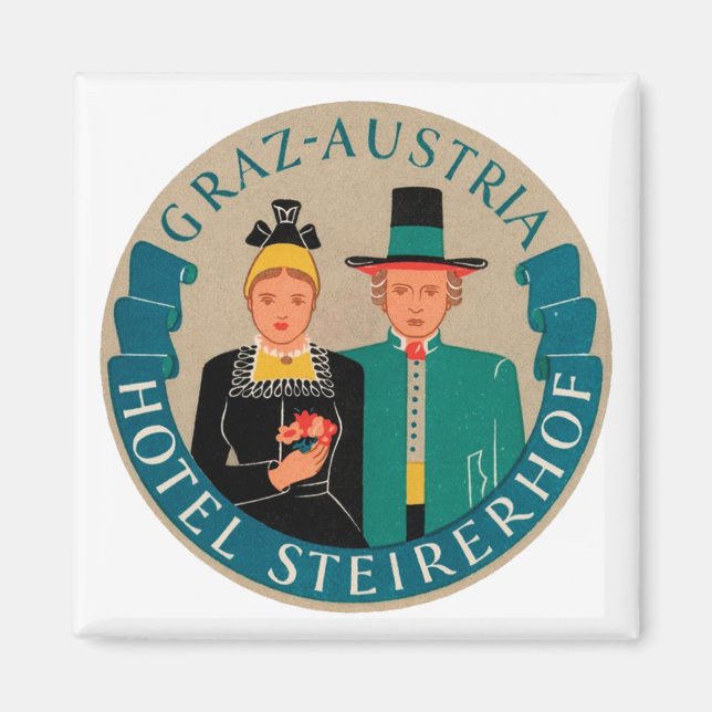 Graz Austria Hotel Steirerhof Magnet (Framsidan)