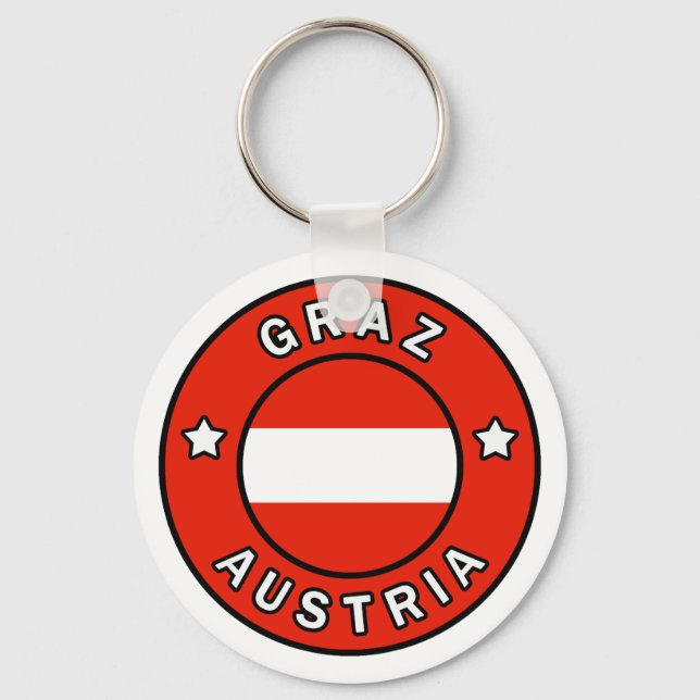 Graz Austria Nyckelring (Framsida)