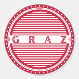 Graz City Pride Emblem – Austria Identity Runt Klistermärke