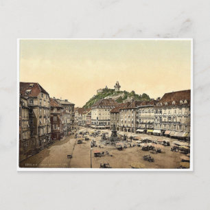 Graz, market ställe, Styria, Austro-Hungary Classi Vykort