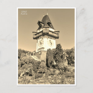 Graz Österreich Austria Retro Vintage resor Vykort
