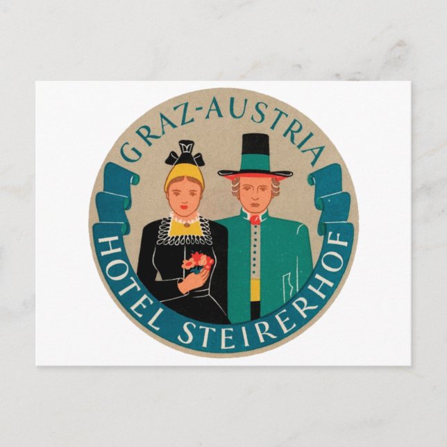 Graz Österrike Hotell Steirerhof Vykort (Framsida)
