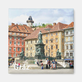 Graz, Österrike - kylmagnet av Velvet Escape Magnet