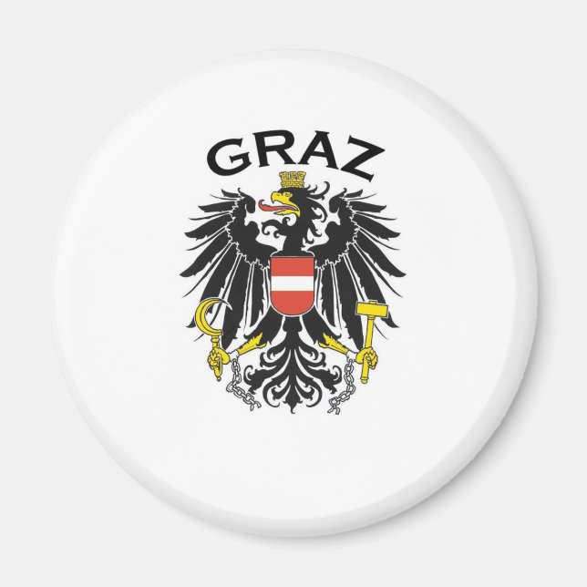 Graz, Österrike Magnet (Framsidan)