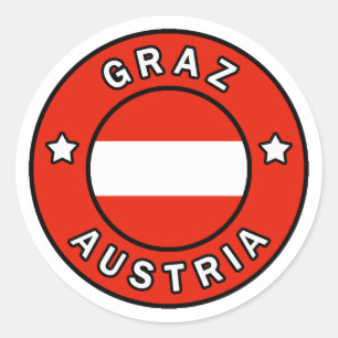 Graz Österrike Runt Klistermärke