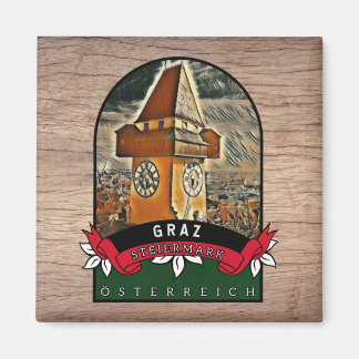 Graz Steiermark Österreich Souvenir Küchen Magnet