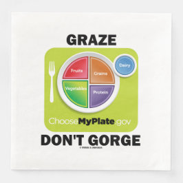 Graze Gorge (MyPlate Food Group Attitude) Pappersservett
