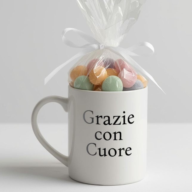 Grazie Con Cuore Chic Baby Shower Minne Kaffemugg (Grazie Con Cuore Chic Baby Shower Favor and Keepsake)