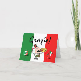Grazie Italienskt tackkort
