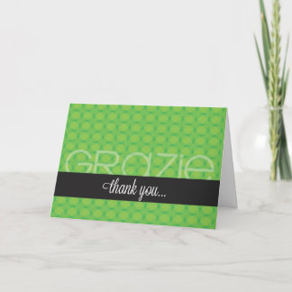 Grazie - kort för tack så mycket