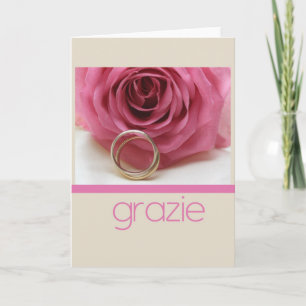 Grazie La Sposa di Sabbia Bröllop Tack Kort
