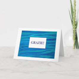 Grazie tack i det Italiano kortet