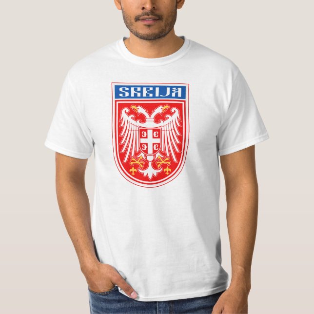 Grb Srbije moderni T-shirt (Framsida)