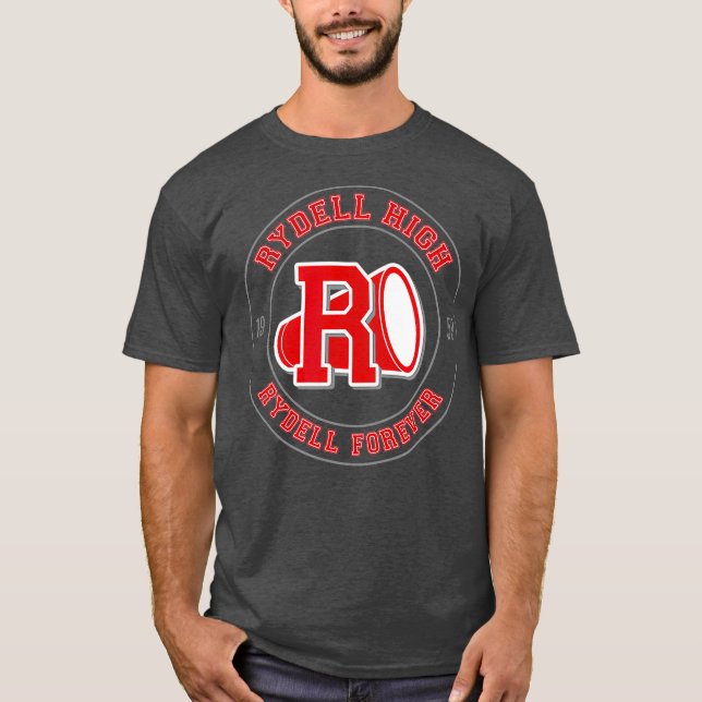Grease Rosa Dam Rydell High Varsity Cheer T Shirt (Framsida)