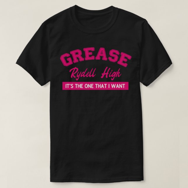 Grease Rydell High T Shirt (Design framsida)