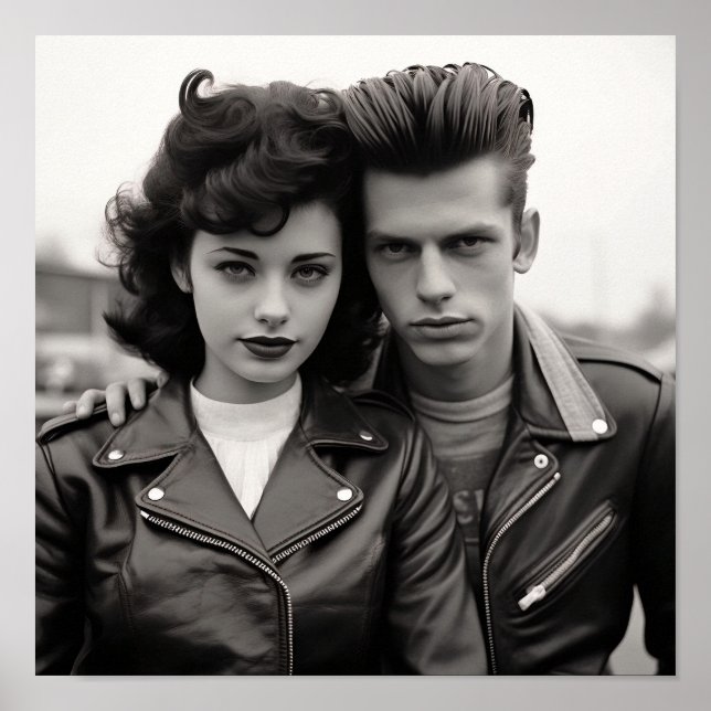 Greaser Punk Couple Poster (Framsidan)