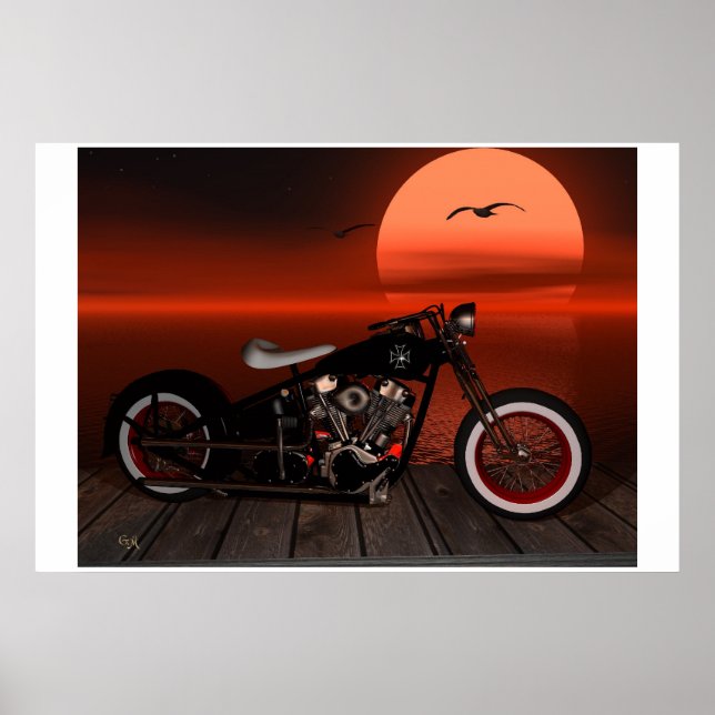 Greaser Sunset Poster (Framsidan)