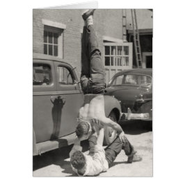 Greasergymnaster Hälsningskort