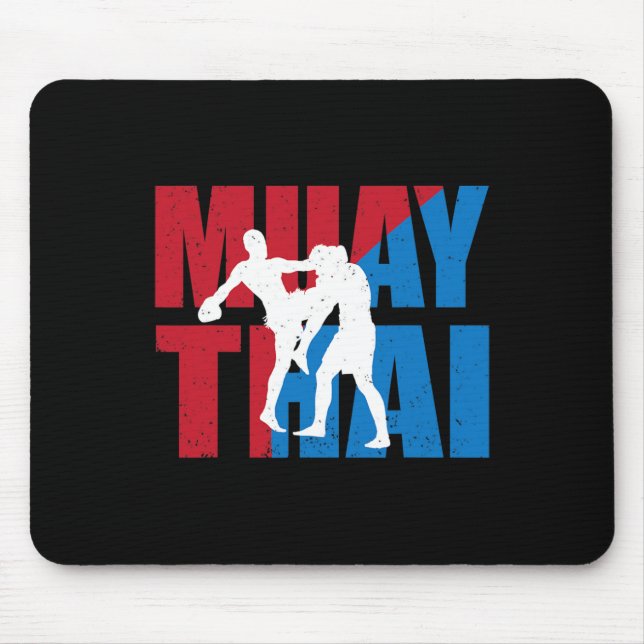 Great 2 Muay Thai Fighter Design Kickboxer Mma Tra Musmatta (Framsidan)