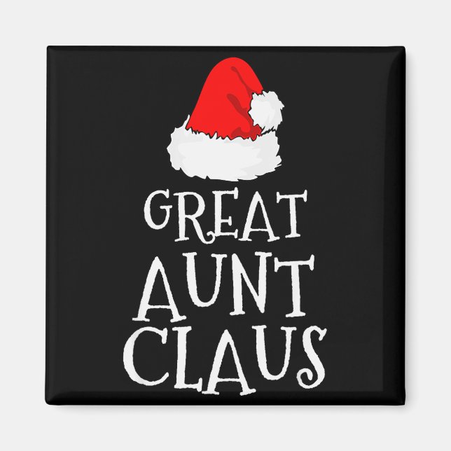 Great Aunt Claus Christmas Santa's Pajama Family M Magnet (Framsidan)
