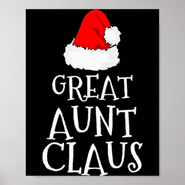 Great Aunt Claus Christmas Santa's Pajama Family M Poster (Framsidan)