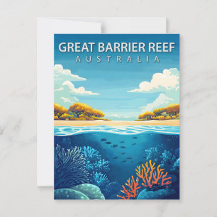 Great Barrier Reef Australien Resa Vykort