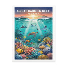 Great Barrier Reef Australien Vintage
