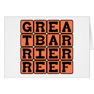 Great Barrier Reef, Naturligt Underverk i Världen Hälsningskort