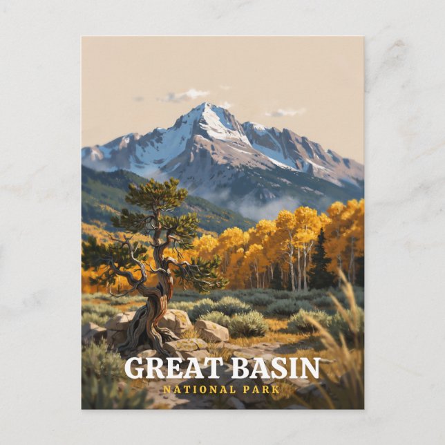 Great Basin National Park Scenic Vykort (Framsida)