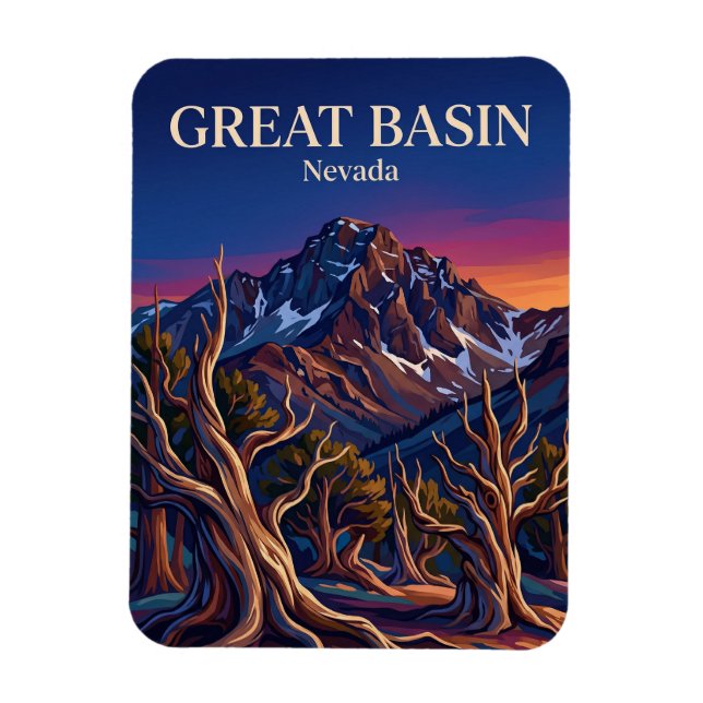 Great Basin nationalpark Nevada Magnet (Vertikal)