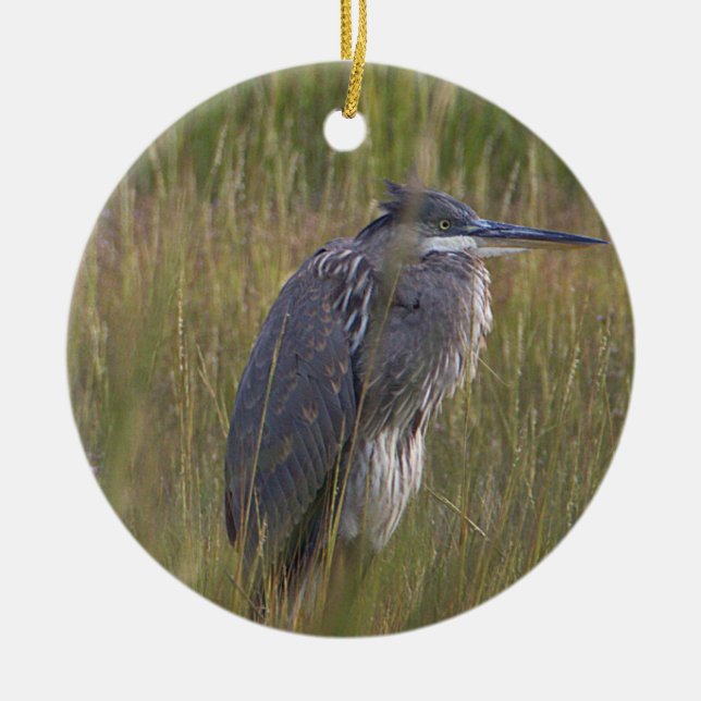 Great Blue Heron Bird Ornament (Framsidan)