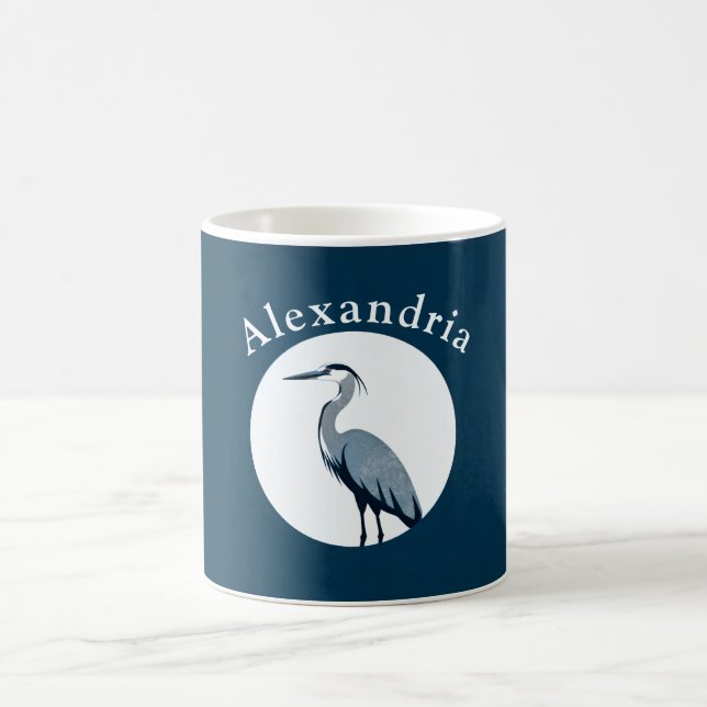 Great Blue Heron Kaffemugg (Center)