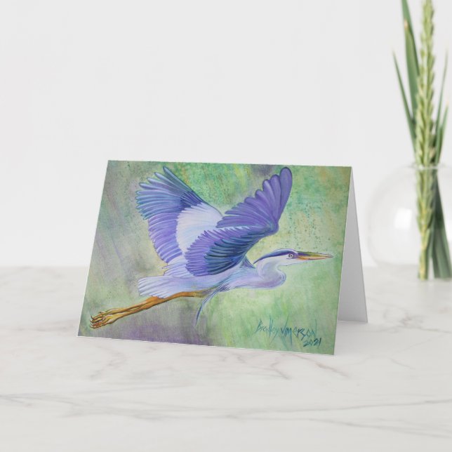 Great Blue Heron Kort (Framsida)
