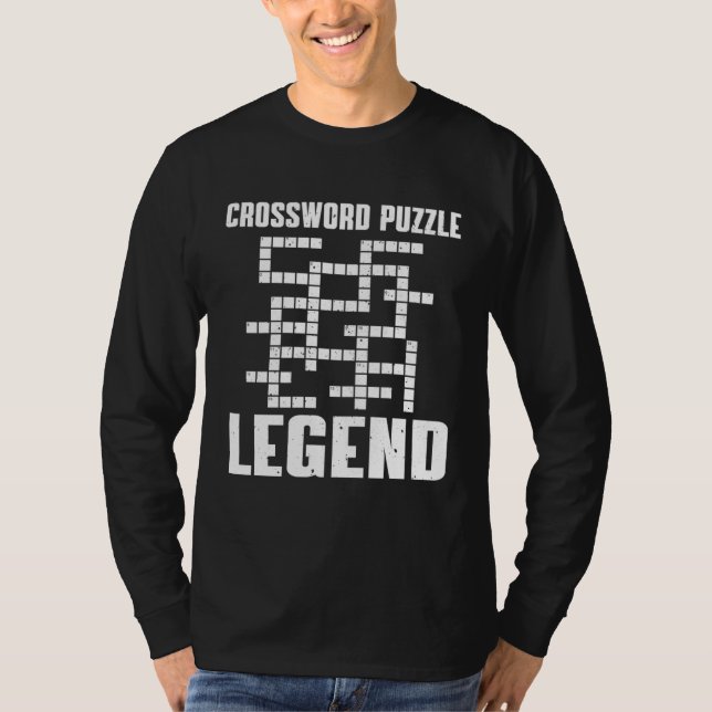 Great Crossword Puzzle Legend Costume Word Game T Shirt (Framsida)