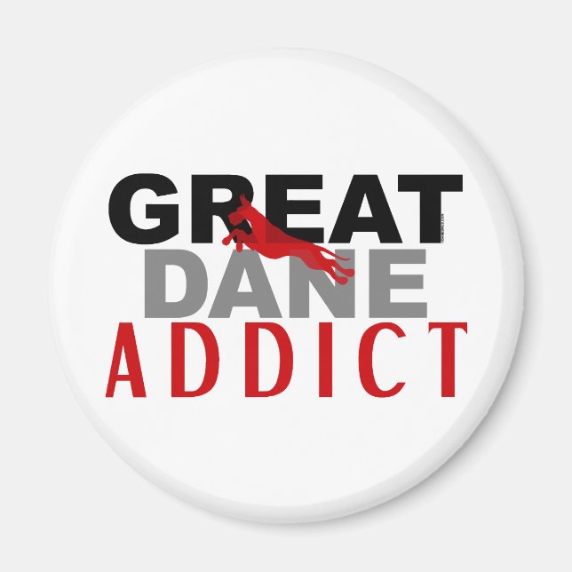 Great dane Addict Magnet (Framsidan)