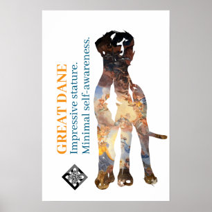 Great Dane-affisch Fotografering mask Poster