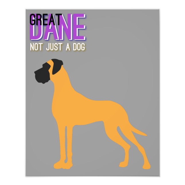 Great Dane-affisch Fototryck (Framsidan)