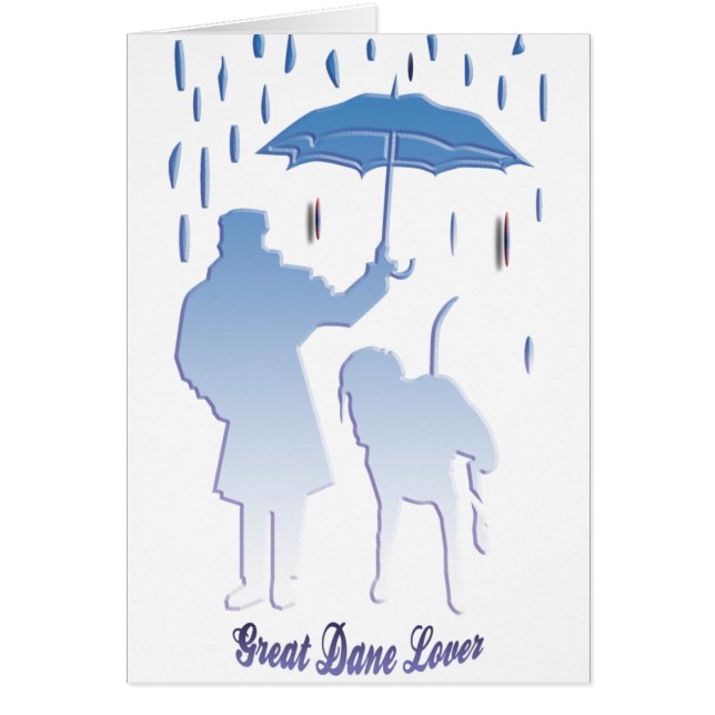 Great dane Älskare Hälsningskort (Framsidan)
