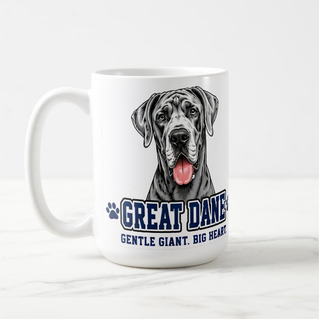 🐾 Great Dane-älskarskylt 🐾 Kaffemugg (Vänster)